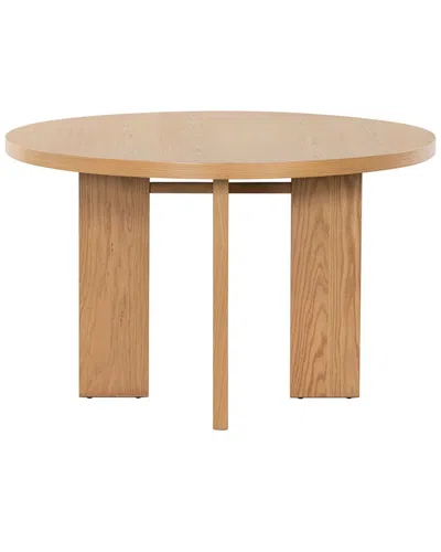 Safavieh Couture Calamaria Round Dining Table In Brown