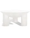 Safavieh Couture Calhoun White Wood Coffee Table In White