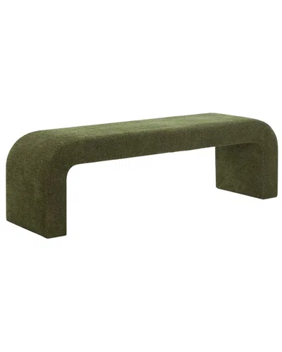 Safavieh Couture Caralynn Upholstered Bench In Green