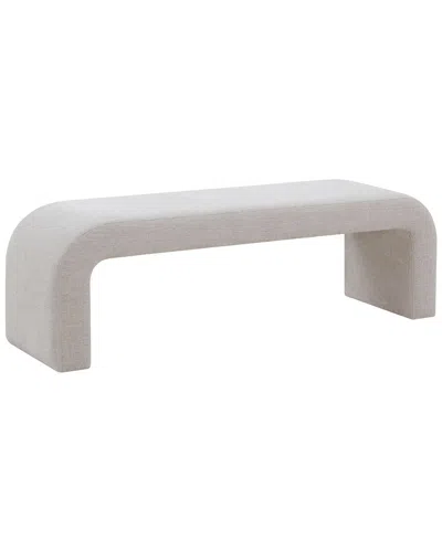 Safavieh Couture Caralynn Upholstered Bench In Grey
