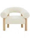 Safavieh Couture Carleigh Boucle Accent Chair In White