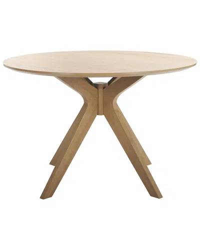 Safavieh Couture Carolee 46 Round Dining Table In Brown