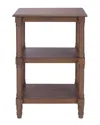 Safavieh Cassie 3 Shelf Accent Table In Brown