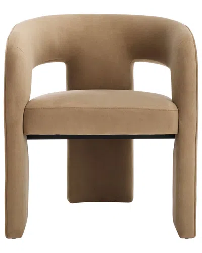 Safavieh Couture Catharia 3 Leg Dining Chair In Brown