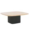 Safavieh Couture Celestyn Square Travertine Top Coffee Table