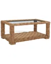 Safavieh Couture Christi Waterhyacinth Coffee Table In Natural