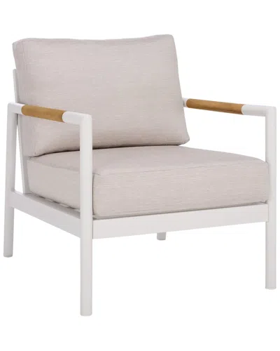 Safavieh Couture Chryssa Aluminum Patio Chair In Brown