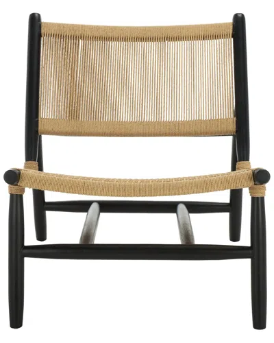 Safavieh Couture Chyanne Woven Accent Chair In Black