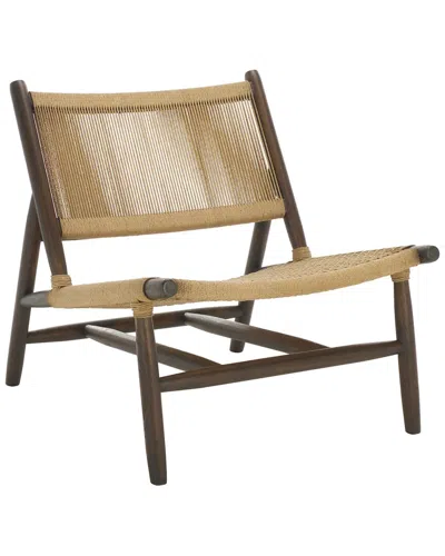 Safavieh Couture Chyanne Woven Accent Chair In Brown