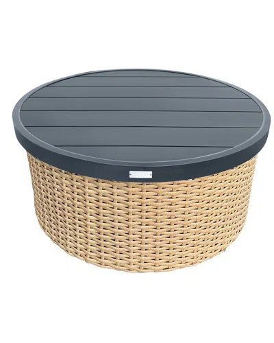 Safavieh Couture Cleandra Patio Coffee Table In Blue