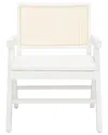 Safavieh Couture Colette Rattan Accent Chair In White