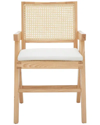 Safavieh Couture Colette Rattan Armchair In Brown