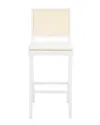 Safavieh Couture Colette Rattan Bar Stool In White