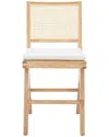 Safavieh Couture Colette Rattan Counter Stool In Brown