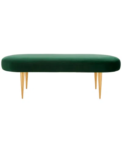 Safavieh Couture Corinne Velvet Oval Bench