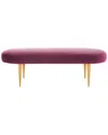 Safavieh Couture Corinne Velvet Oval Bench