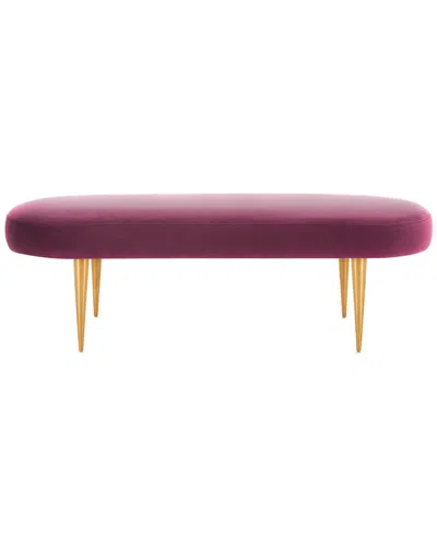Safavieh Couture Corinne Velvet Oval Bench