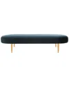 Safavieh Couture Corinne Velvet Oval Bench
