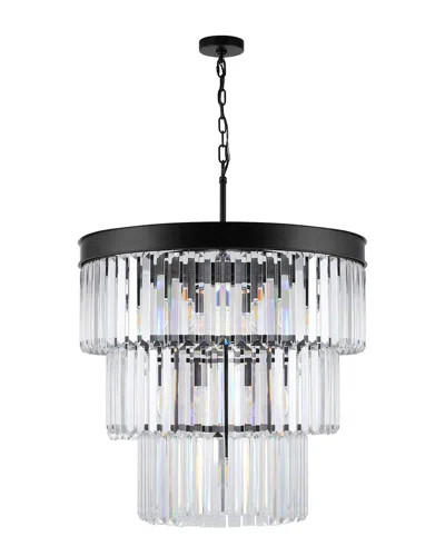 Safavieh Couture Coulette 3-tier Crystal Chandelier In Black
