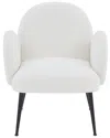 Safavieh Couture Crystalyn Boucle Accent Chair In White
