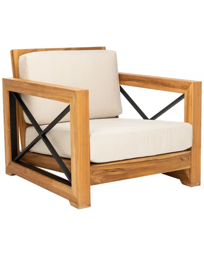 Safavieh Couture Curacao Outdoor Teak Club Chair