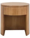 Safavieh Couture Daiya Round 1 Drawer Wood Nightstand In Brown