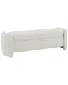 Safavieh Couture Danianna Ivory Boucle Bench In White