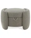 Safavieh Couture Danianna Ottoman In Brown