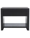 Safavieh Couture Darnell Wood 1-drawer Nightstand In Black