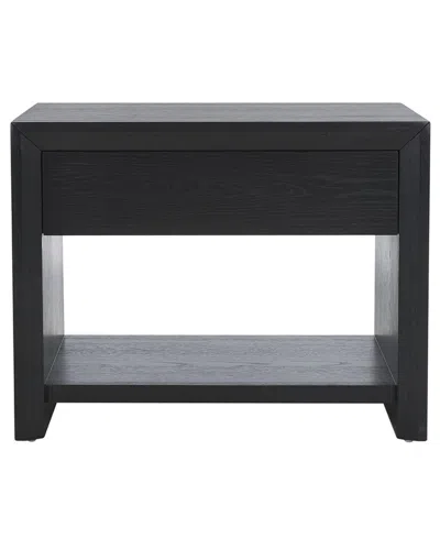 Safavieh Couture Darnell Wood 1-drawer Nightstand In Black