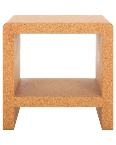 Safavieh Couture Daysie Cork Accent Table In Brown