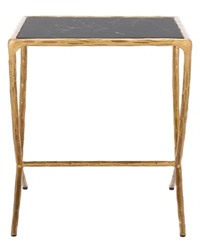 Safavieh Couture Debbie Square Metal Accent Table In Gray