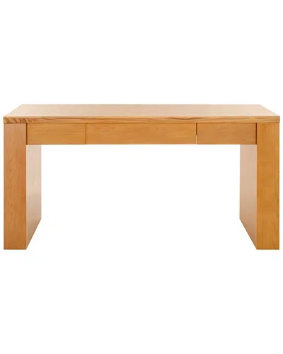 Safavieh Couture Deborah Wood Desk In Yellow