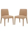 Safavieh Couture Derrick Boucle Dining Chair In Brown