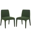 Safavieh Couture Derrick Boucle Dining Chair In Green