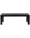 Safavieh Couture Desmond Extendable Wood Dining Table In Black