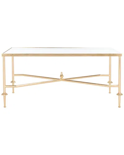 Safavieh Couture Devi Gold Leaf Coffee Table