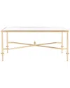 Safavieh Couture Devi Gold Leaf Coffee Table In Gold