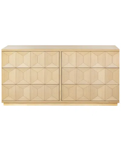 Safavieh Couture Deziree Wood 6-drawer Dresser In Neutral
