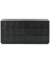 Safavieh Couture Riabelle Wood 6 Drawer Dresser In Black