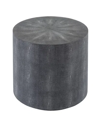 Safavieh Couture Diesel Faux Shagreen End Table In Black