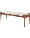 Safavieh Couture Dilan Leather Bench