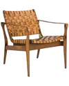 Safavieh Couture Dilan Leather Safari Chair