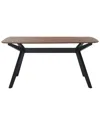 Safavieh Couture Divya Rectangle Wood Dining Table In Brown