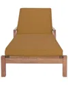 Safavieh Couture Donnamaria Wicker Sun Lounger In Brown