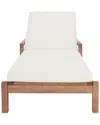 Safavieh Couture Donnamaria Wicker Sun Lounger In Natural
