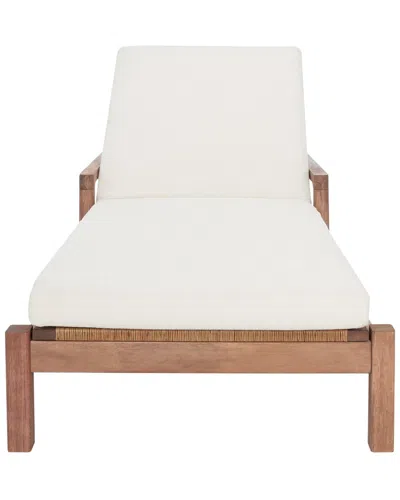 Safavieh Couture Donnamaria Wicker Sun Lounger In Natural