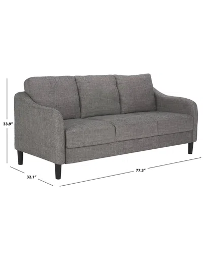Safavieh Couture Edalynn Modern 3-seater Sofa In Gray