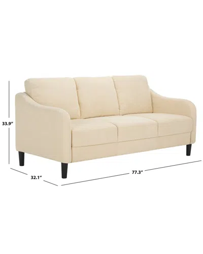 Safavieh Couture Edalynn Modern 3-seater Sofa In Neutral