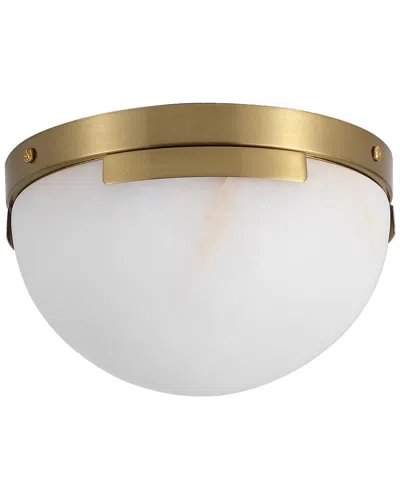 Safavieh Couture Eddie Alabaster Flush Mount In Gold